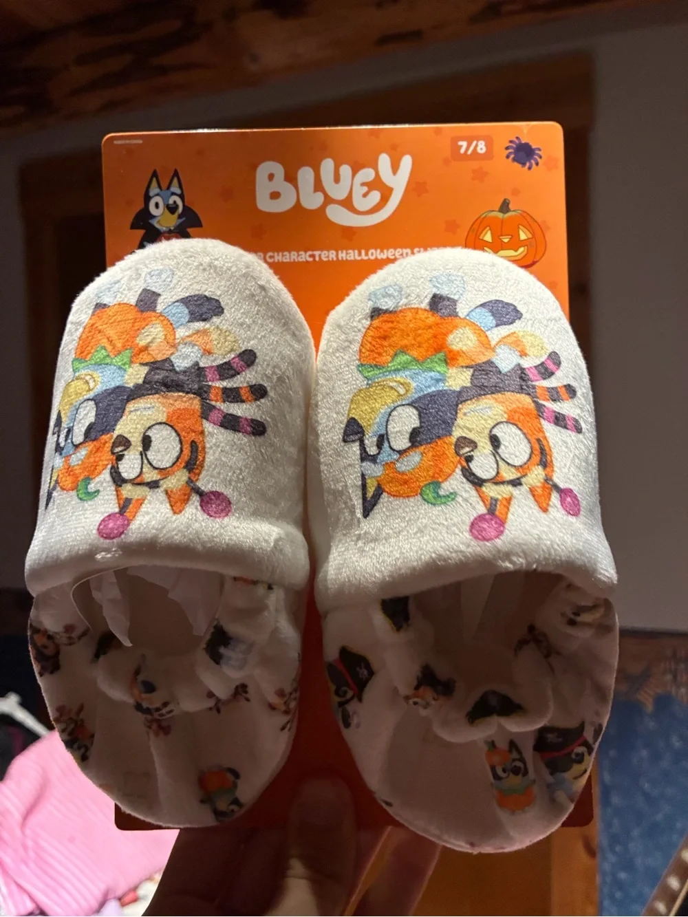 NWT Bluey and Bingo Halloween Toddler Slippers
